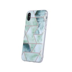   Geometric Marmur Case Samsung Galaxy A20e hátlap, tok, mintás, zöld