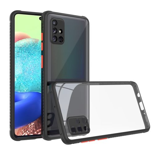 Defender Hybrid Samsung Galaxy A70 hátlap, tok, fekete