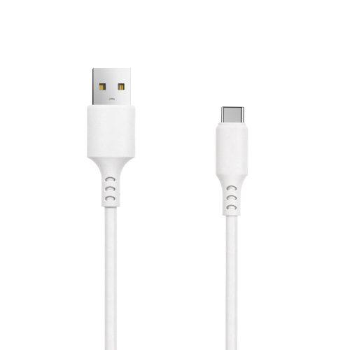 Setty USB/USB-C kábel, 3A, 1m, fehér