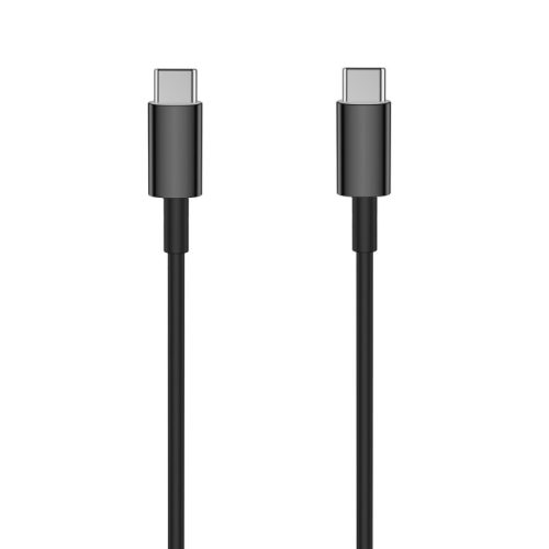 Setty USB-C/USB-C töltőkábel, 3A, 1m, fekete