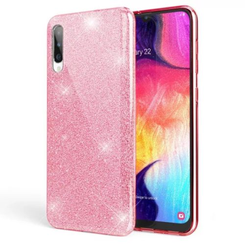 Glitter 3in1 Case Xiaomi Redmi 9T/9 Power/Poco M3 hátlap, tok, rózsaszín