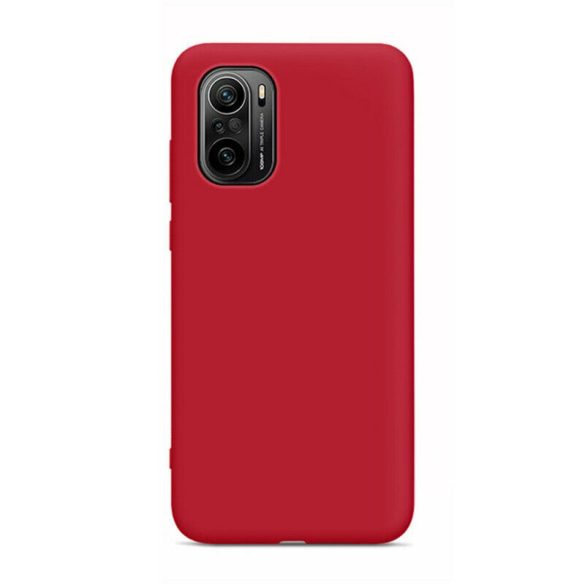 Xiaomi Mi 11i/Poco F3/F3 Pro/Redmi K40/K40 Pro Matt TPU szilikon tok, bordó