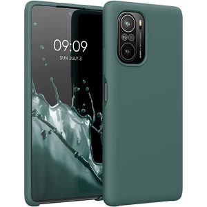 Xiaomi Mi 11i/Poco F3/F3 Pro/Redmi K40/K40 Pro Matt TPU szilikon tok, sötétzöld