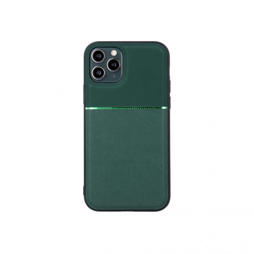 Elegance Case Samsung Galaxy A12/M12 hátlap, tok, sötétzöld