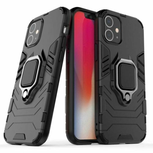 Armor Ring iPhone 13 Pro Max ütésálló hátlap, tok, fekete