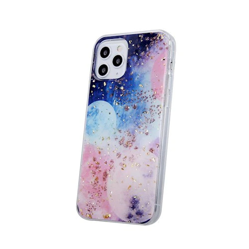 Gold Glam Case Galactic iPhone X/Xs hátlap, tok, színes