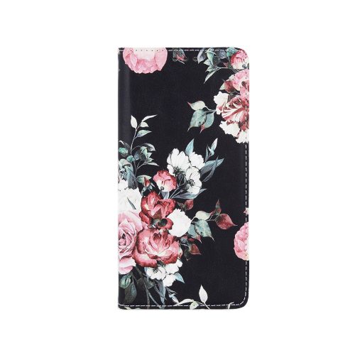 Smart Trendy Rose Flower iPhone 13 Pro oldalra nyíló tok, mintás, színes