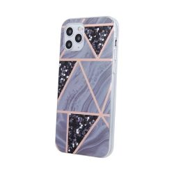   Geometric Marmur Case Samsung Galaxy A22 5G hátlap, tok, grafitszürke