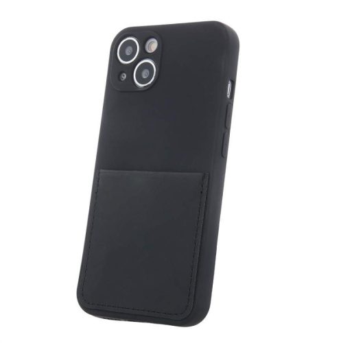 Card Case Silicone Samsung Galaxy A13 4G hátlap, tok, fekete