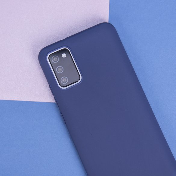 Samsung Galaxy A25 5G Matt TPU szilikon tok, sötétkék