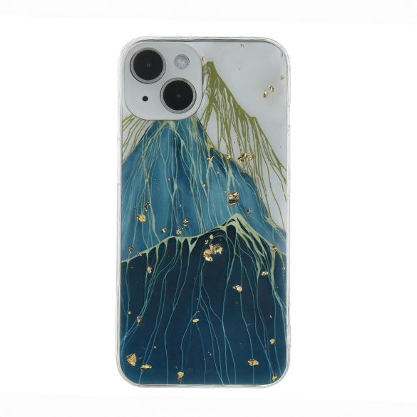 Gold Glam Mountain Case Samsung Galaxy A55 5G hátlap, tok, mintás, színes