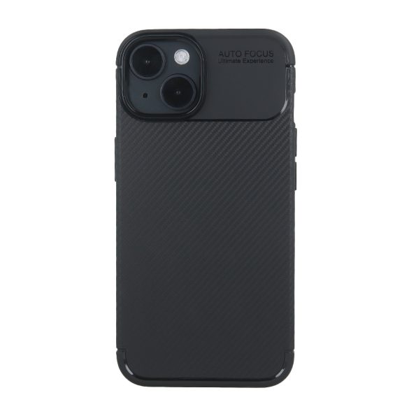 Carbon Premium Case iPhone 12/12 Pro hátlap, tok, fekete