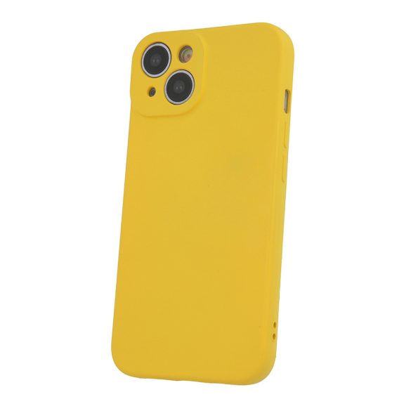 Silicone Case Samsung Galaxy A55 5G kameravédős szilikon hátlap, tok, sárga