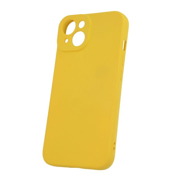 Silicone Case Samsung Galaxy A55 5G kameravédős szilikon hátlap, tok, sárga