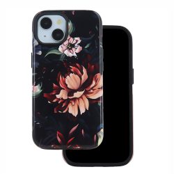   Decor Case Peony iPhone 15 Pro Max hátlap, tok, mintás, színes