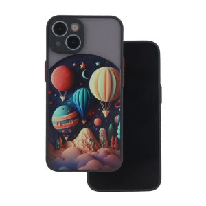 Ultra Trendy Case Travel Samsung Galaxy A55 5G szilikon hátlap, tok, mintás, fekete