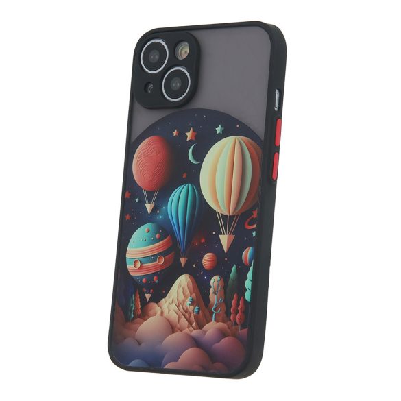 Ultra Trendy Case Travel Samsung Galaxy A55 5G szilikon hátlap, tok, mintás, fekete