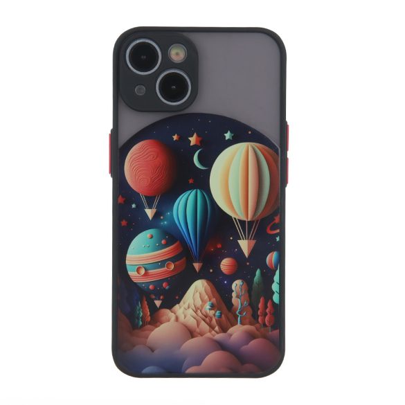 Ultra Trendy Case Travel Samsung Galaxy A55 5G szilikon hátlap, tok, mintás, fekete