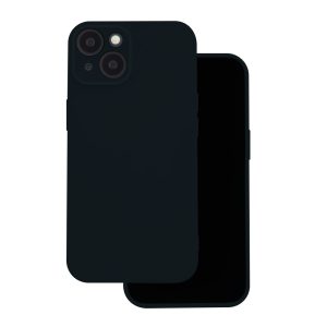 Silicone Case iPhone 16 kameravédős szilikon hátlap, tok, fekete