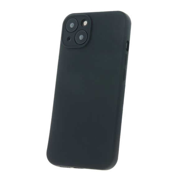 Silicone Case iPhone 16 kameravédős szilikon hátlap, tok, fekete