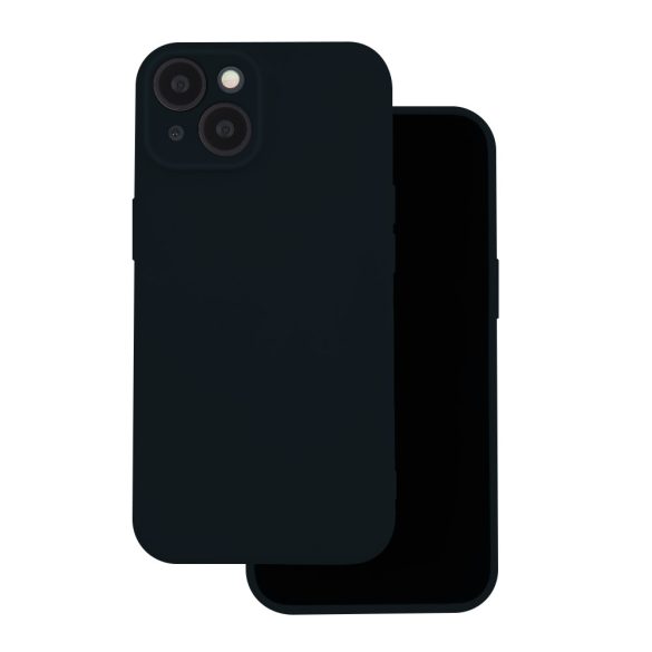 Silicone Case iPhone 16 Pro kameravédős szilikon hátlap, tok, fekete