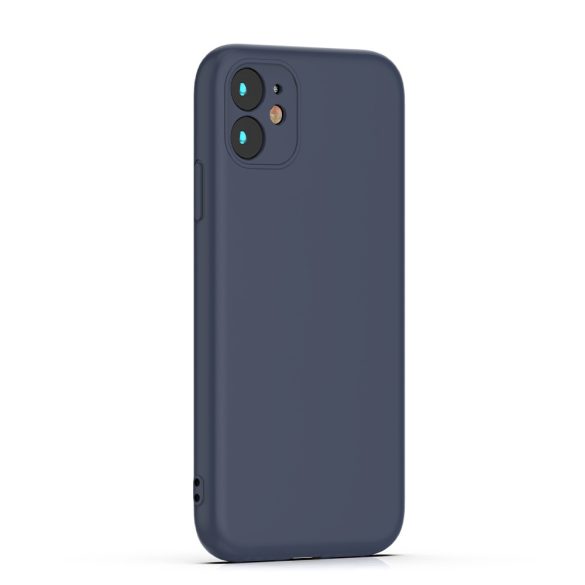 Silicone Case iPhone 16 kameravédős szilikon hátlap, tok, sötétkék