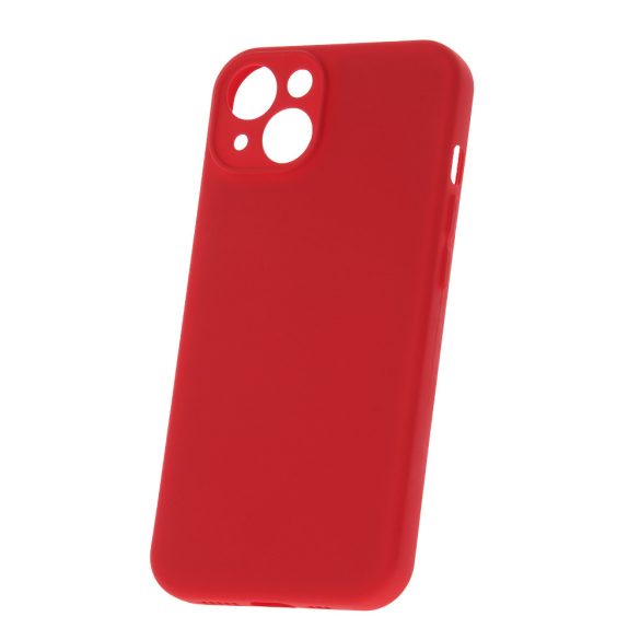 Silicone Case iPhone 16 kameravédős szilikon hátlap, tok, piros