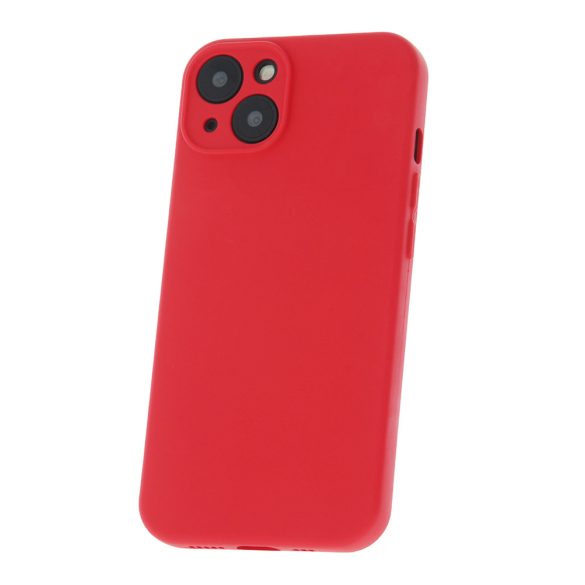 Silicone Case iPhone 16 kameravédős szilikon hátlap, tok, piros