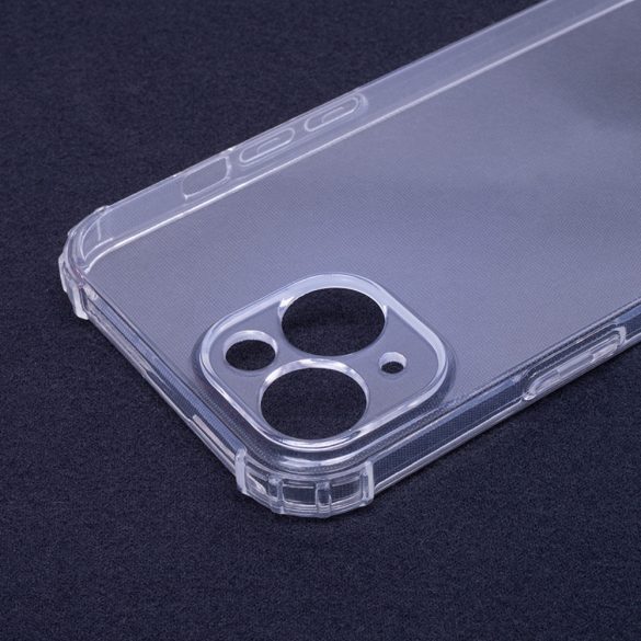 Anti-Shock iPhone 16 Plus 1.5mm ütésálló szilikon kameravédős hátlap, tok, átlátszó