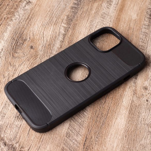 Simple Black Case iPhone 16 Plus szilikon hátlap, tok, fekete