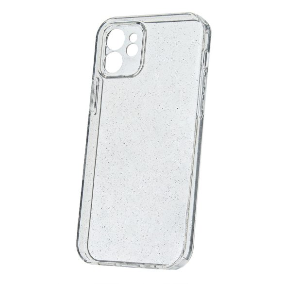 Shine Case iPhone 16 Pro csillámos kameravédős hátlap, tok, átlátszó