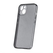   Shine Case iPhone 16 Plus csillámos kameravédős hátlap, tok, fekete