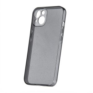 Shine Case iPhone 16 Plus csillámos kameravédős hátlap, tok, fekete