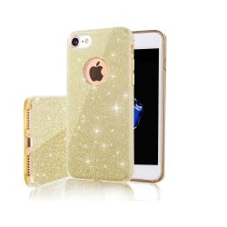 Glitter 3in1 Case iPhone 16 hátlap, tok, arany