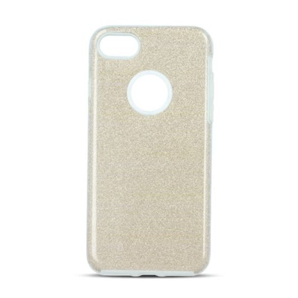 Glitter 3in1 Case iPhone 16 hátlap, tok, arany