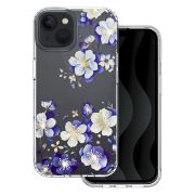   IMD Print Floral case iPhone 16 Pro hátlap tok, mintás, színes