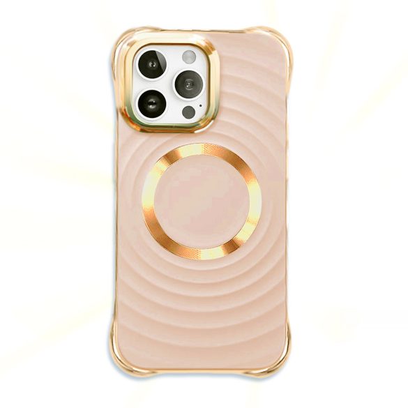 Circle Glam Mag Case iPhone 16 Magsafe kompatibilis hátlap, tok, rózsaszín