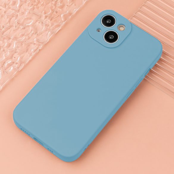 Silicone Case Samsung Galaxy A55 5G kameravédős szilikon hátlap, tok, kék