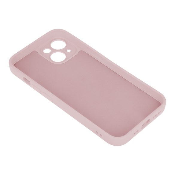 Silicone Case Samsung Galaxy A55 5G kameravédős szilikon hátlap, tok, világos rózsaszín