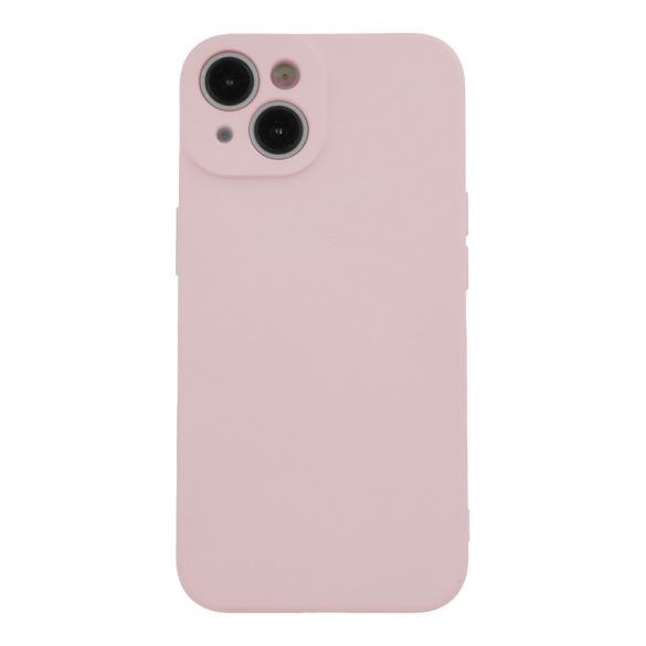 Silicone Case Samsung Galaxy A55 5G kameravédős szilikon hátlap, tok, világos rózsaszín