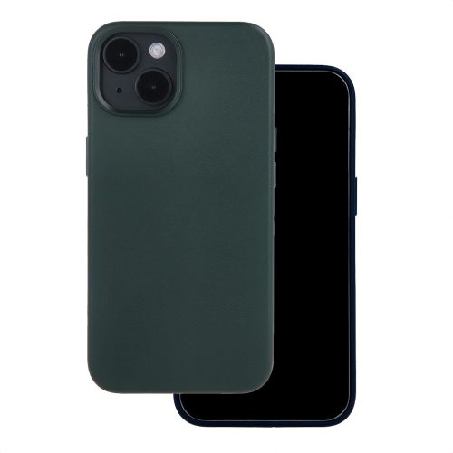 Mag Leather case iPhone 16 6,1" dark tok, zöld