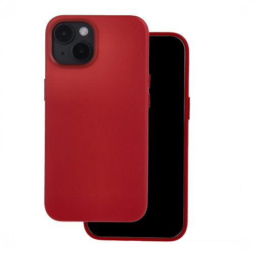 Mag Leather case iPhone 16 6,1" tok, piros