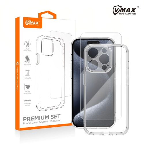 Vmax set case + glass 2,5D premium Samsung Galaxy S25 Ultra