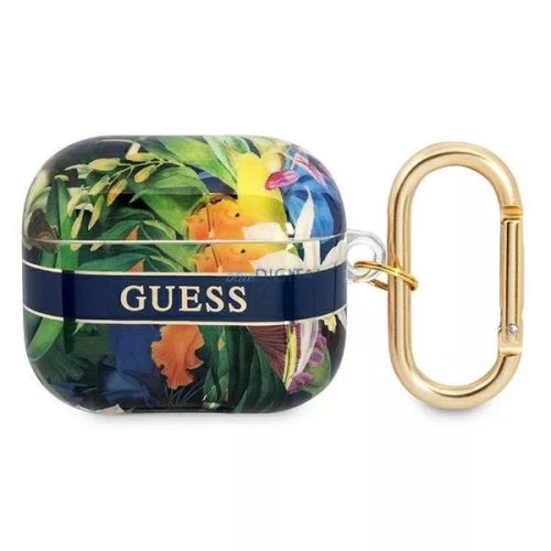 Guess Apple Airpods 3 Flower Strap Collection (GUA3HHFLB) tok, kék