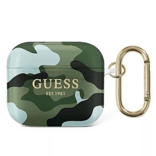 Guess Apple Airpods 3 Camo Collection (GUA3UCAMA) tok, khaki zöld