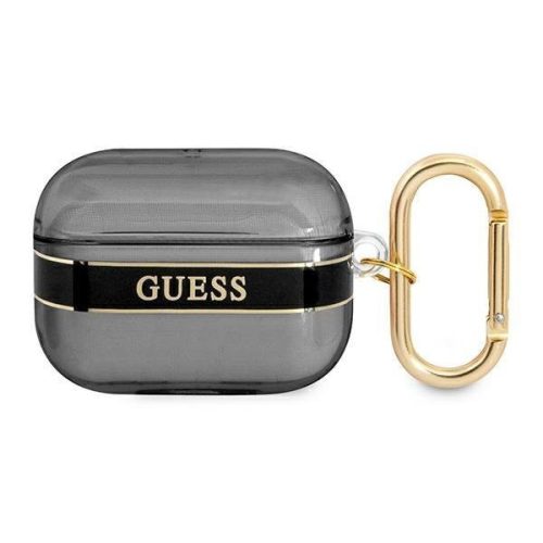 Guess Apple Airpods Pro Printed Stripe Collection (GUAPHHTSK) tok, fekete