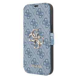   Guess iPhone 13 4G Metal Logo (GUBKP13M4GMGBL) oldalra nyíló tok, kék