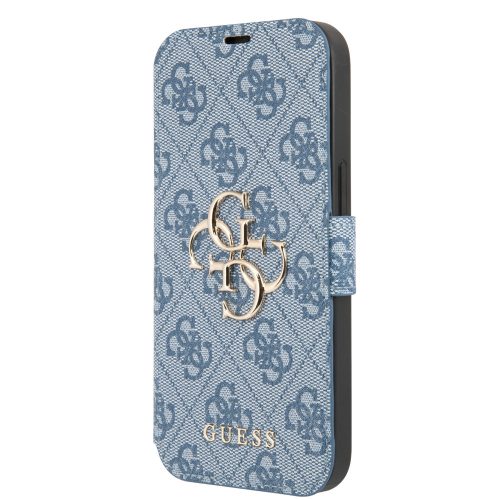 Guess iPhone 13 4G Metal Logo (GUBKP13M4GMGBL) oldalra nyíló tok, kék