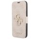 Guess GUBKP13X4GMGPI 4G Big Metal Logo iPhone 13 Pro Max 6,7" oldalra nyíló tok, rózsaszín