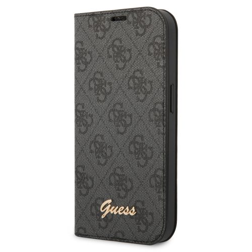 Guess iPhone 14 Plus 4G Metal Camera Outline Book (GUBKP14MHG4SHK) oldalra nyíló tok, fekete